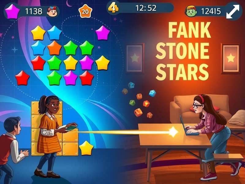 Chowk Stone Stars Local Multiplayer Chowk Stone Stars multiplayer mode showing four players competing